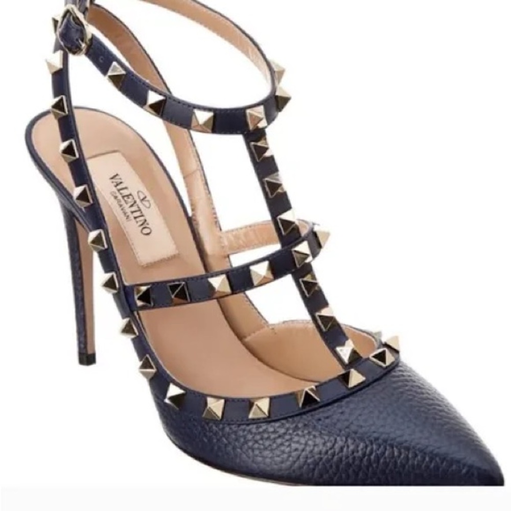 Valentino Women's Navy Studded Heels